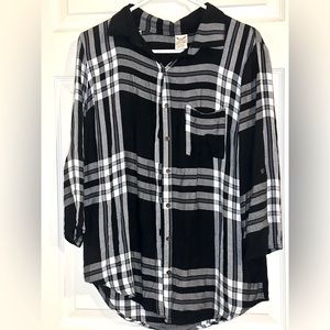 Faded Glory plaid shirt.